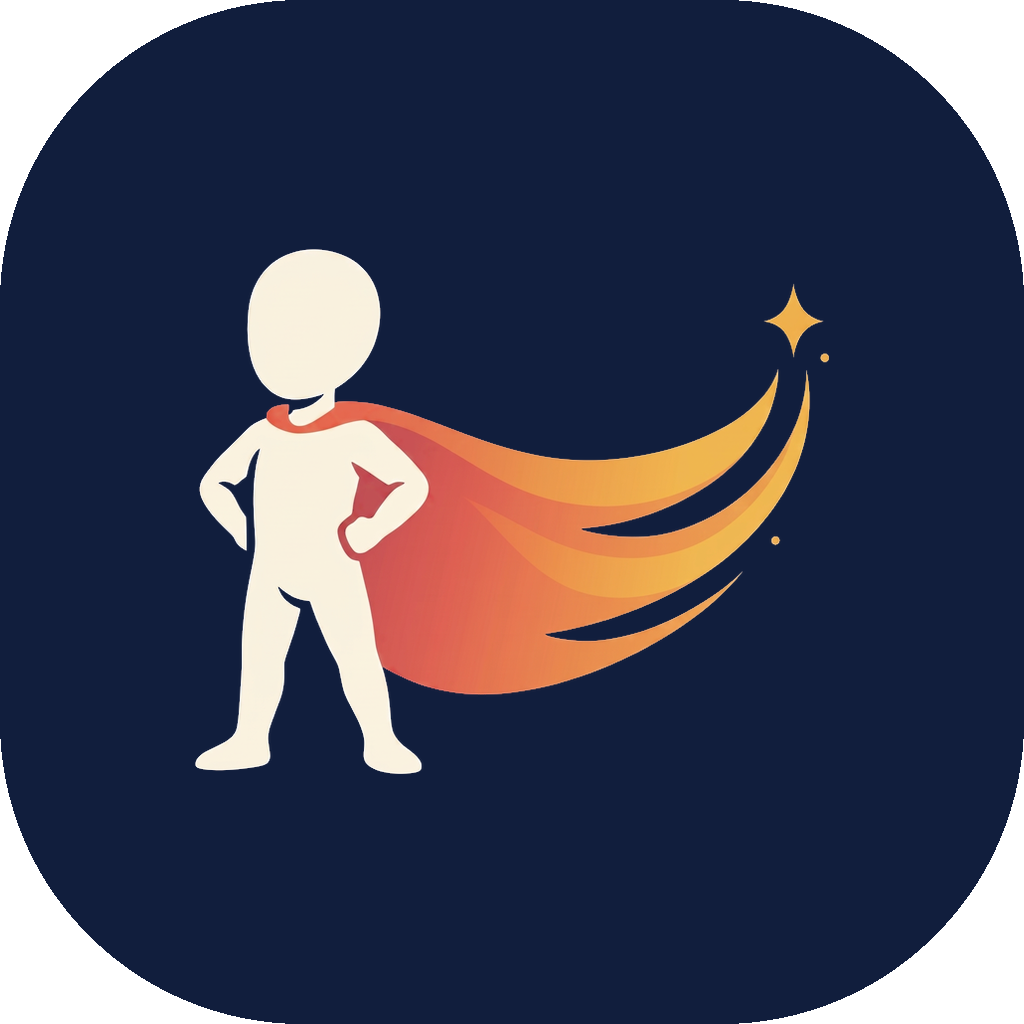 App badge (squircle) — Once Upon A Hero brand asset